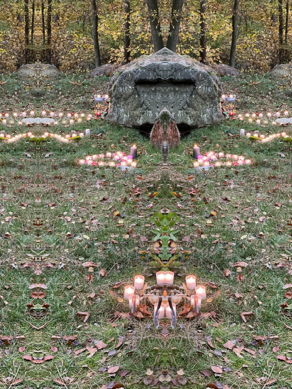 Ahnenehrung am Dolmen an Samhain