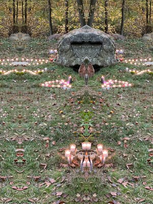Ahnenehrung am Dolmen an Samhain