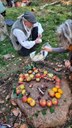 Wir schmücken einen kleinen Altar mit Gaben an Mutter Natur