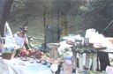 Mein erster Kräuterstand auf dem Pfarrhof zum Salzblütenfest August 2005 in Sülldorf
