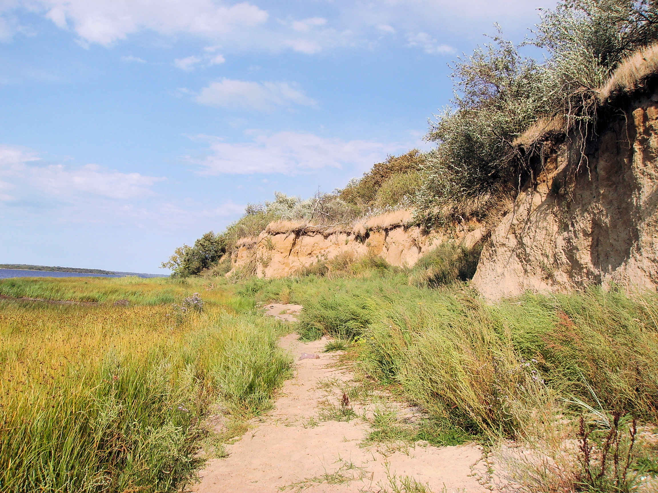 Steilküste am Salzhaff bei Pepelow